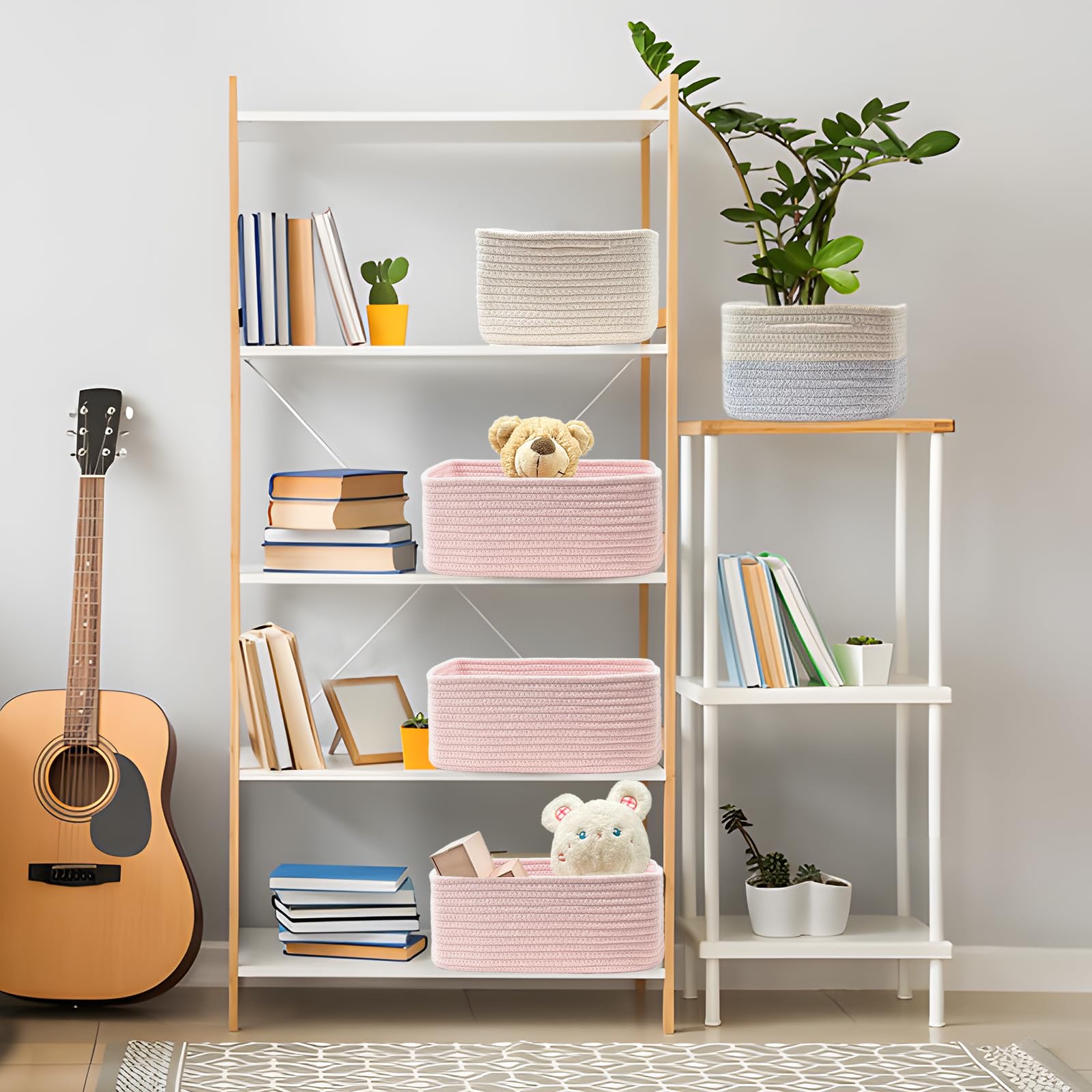 COMFY-HOMI invisible handles enable easy lifting while keeping woven look.
