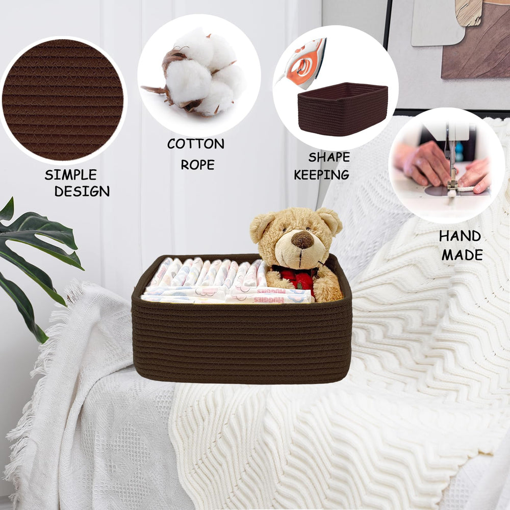 COMFY-HOMI baskets as nursery decor add rustic warmth