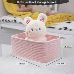 COMFY-HOMI premium cotton construction provides durable, soft-storage for toys.