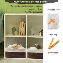 COMFY-HOMI rectangular storage basket 13x8.5x5.1 shown on a shelf