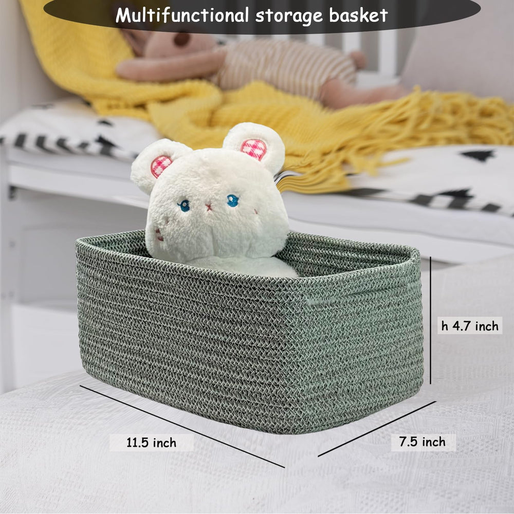 COMFY-HOMI shelf organizer bin on a closet shelf.