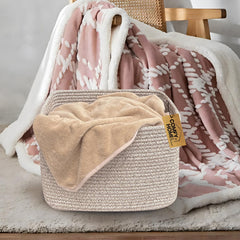 COMFY-HOMI small rope basket for nursery use, keeps toys organized.