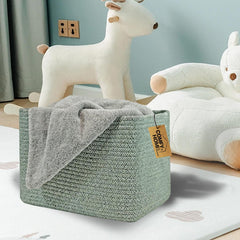 COMFY-HOMI soft basket suitable for towels and cosmetics in bathroom.