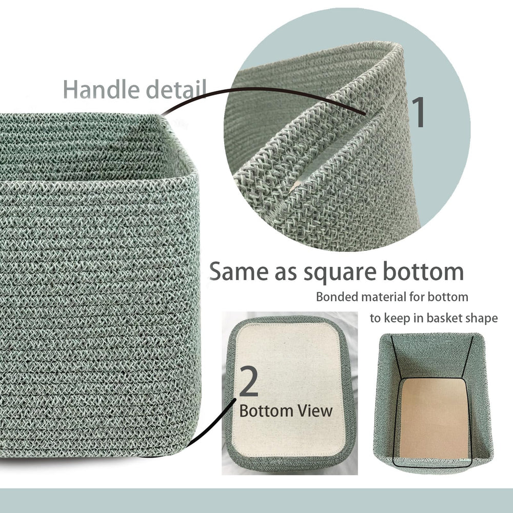 COMFY-HOMI stylish basket doubles as décor while hiding clutter.