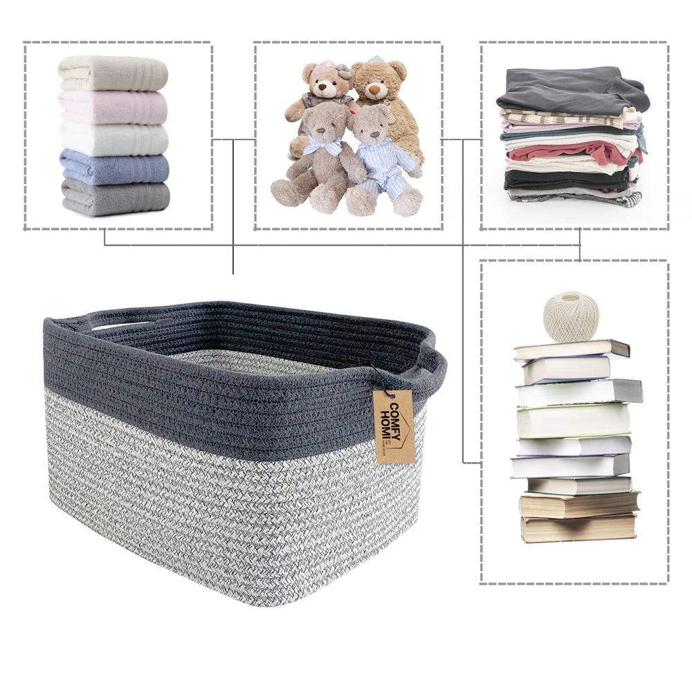 COMFY-HOMI soft-woven rope texture is kid-friendly