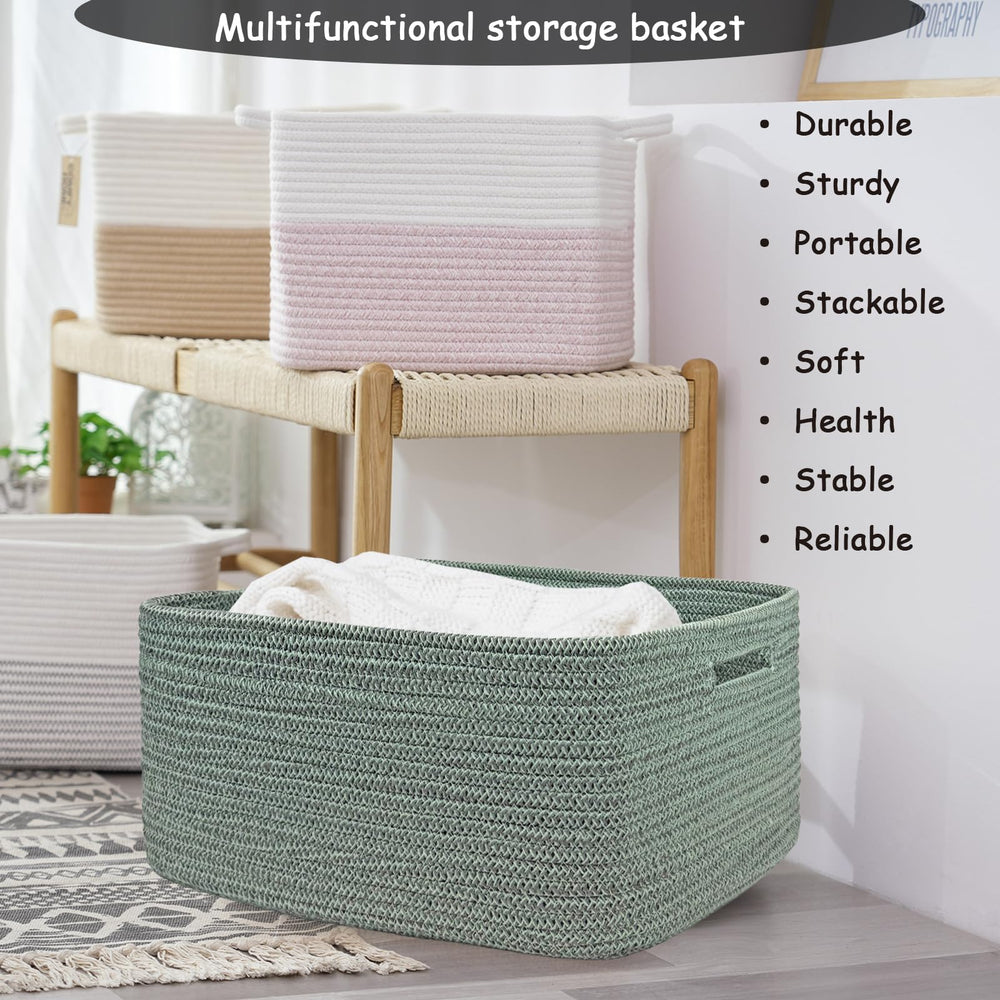 COMFY-HOMI toy organizer basket keeps playtime essentials within easy reach.