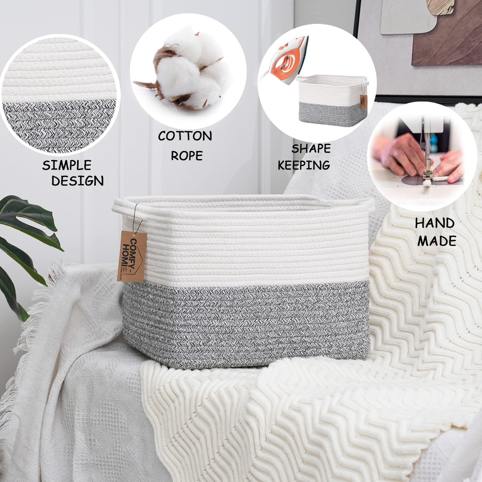 COMFY-HOMI eco-friendly organizer for cosmetics and toiletries in the vanity.
