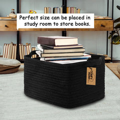 COMFY-HOMI woven basket for toy storage keeps kids' space tidy.