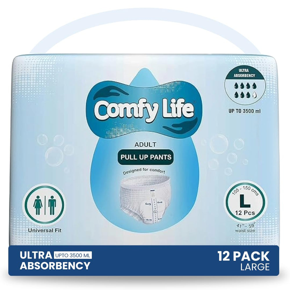 Comfy Life premium adult diaper pull-up pants offering reliable protection and all-day comfort