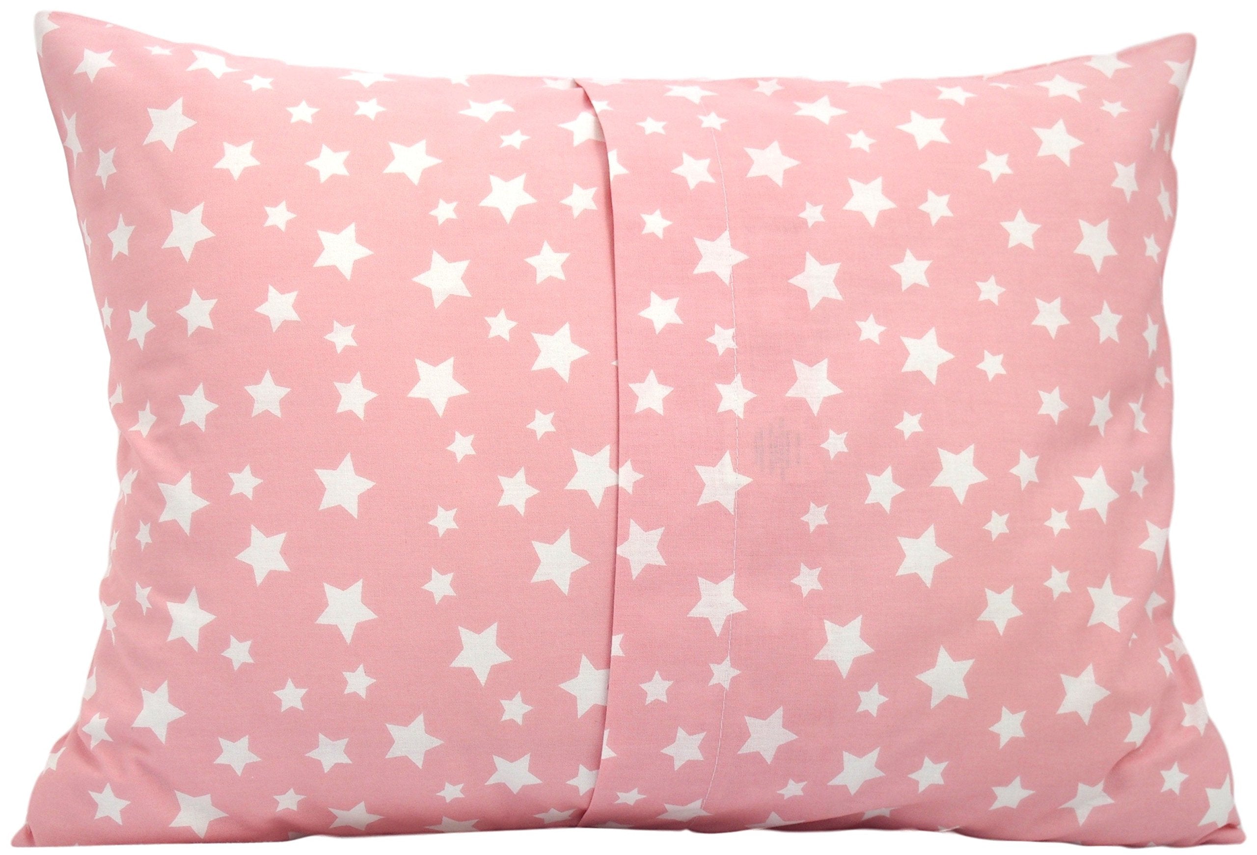 Comfy Turtles Star Toddler Pillow Case showcasing adorable patterns brightens a toddler room