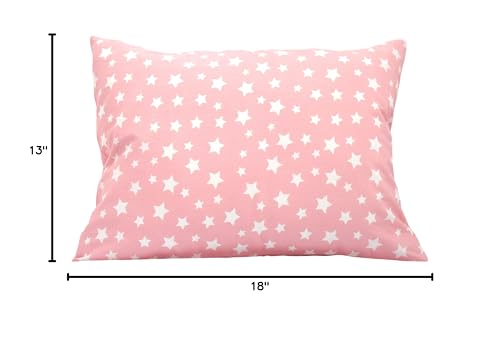 Comfy Turtles Star Toddler Pillow Case offers secure 13x18 fit for travel