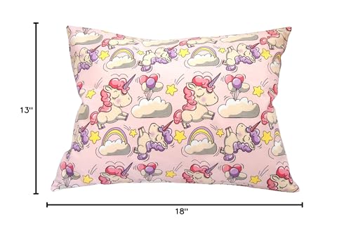 Comfy Turtles unicorn pillowcase with durable stitching after washes.