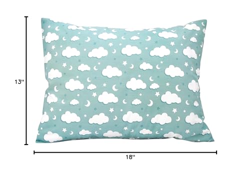 Comfy Turtles Green Cloud pillowcase features skin-friendly cotton with a cute, cozy design.