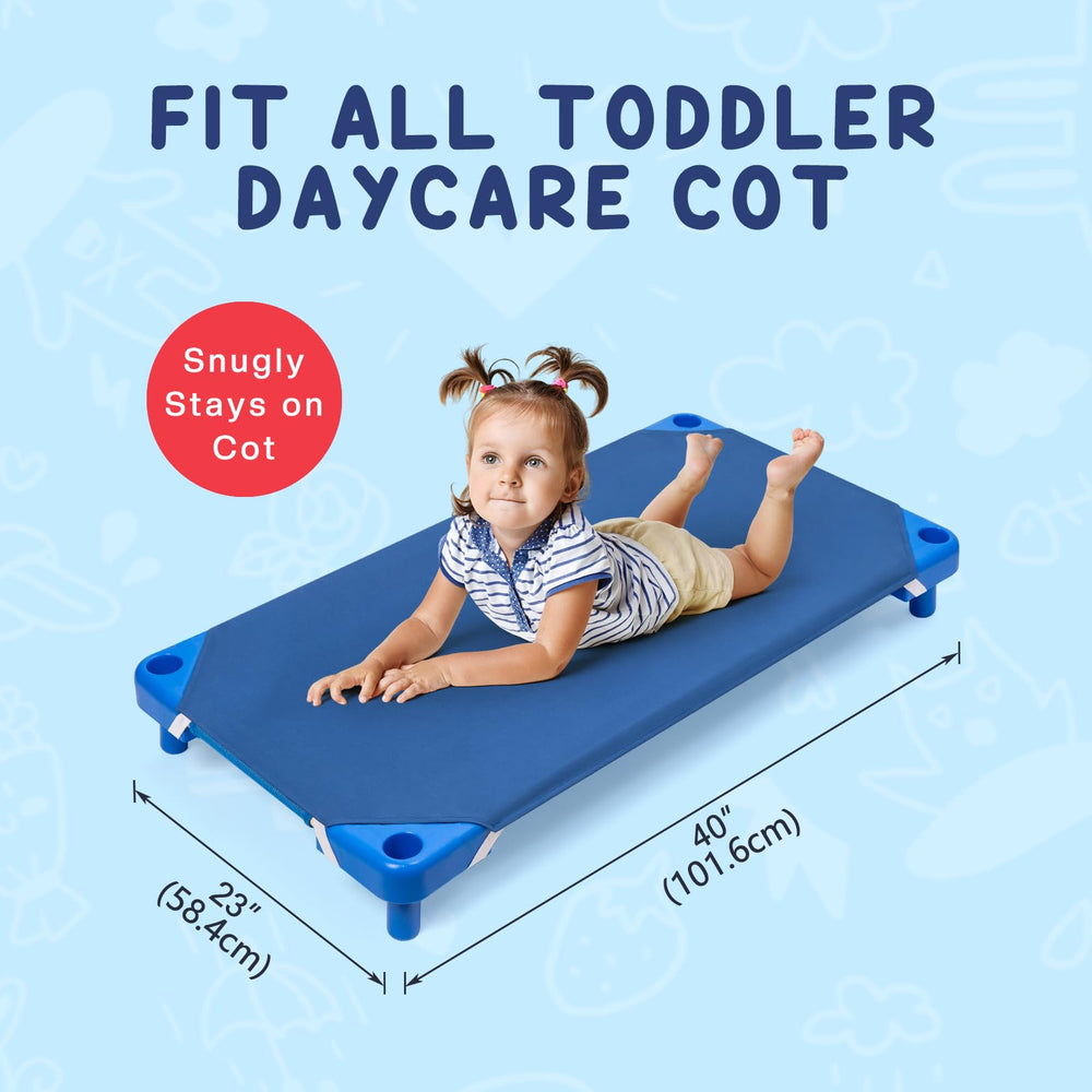 Comfyanno cot sheet elastic corners secure the sheet to the cot