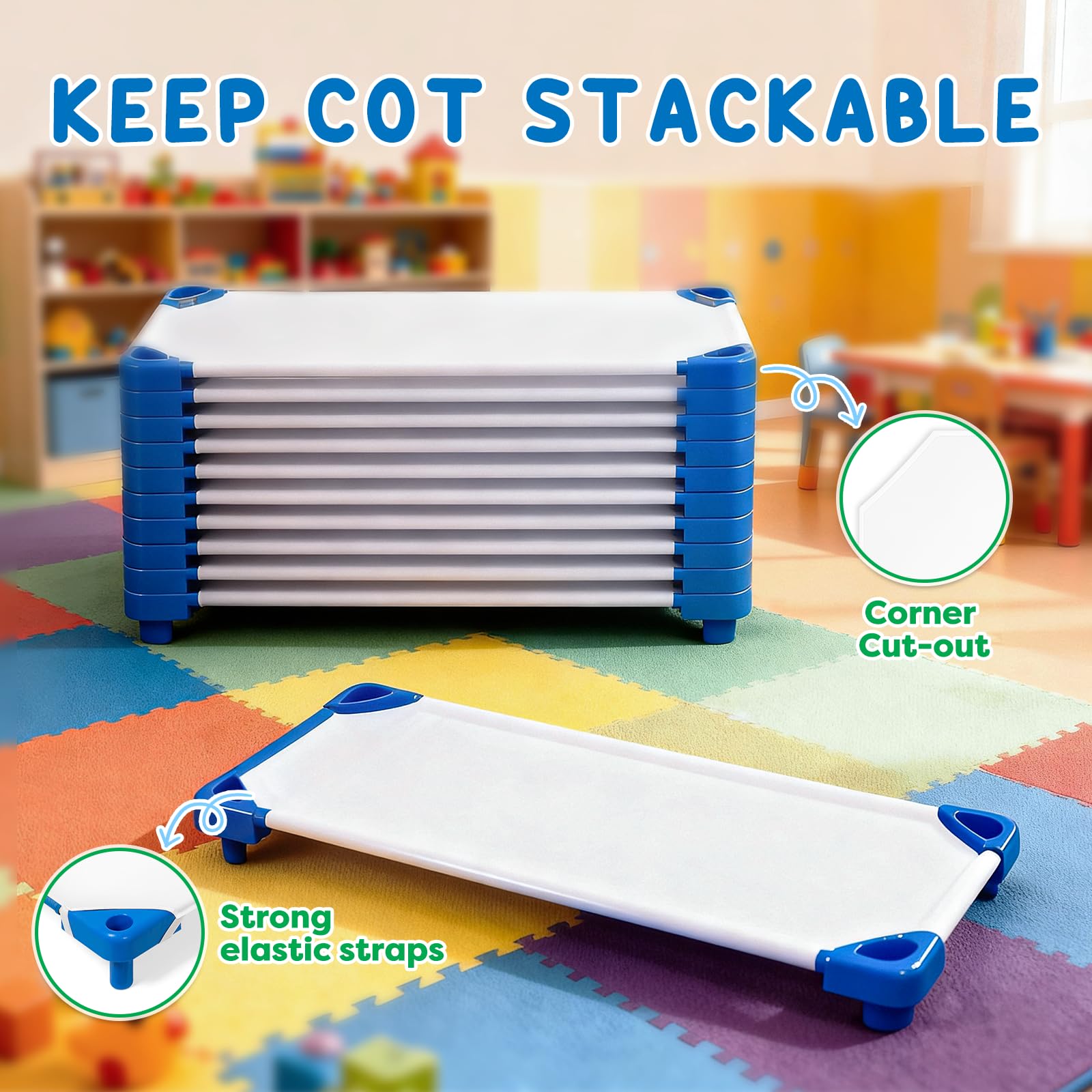 Comfyanno daycare bedding essential for boys and girls during preschool activities.