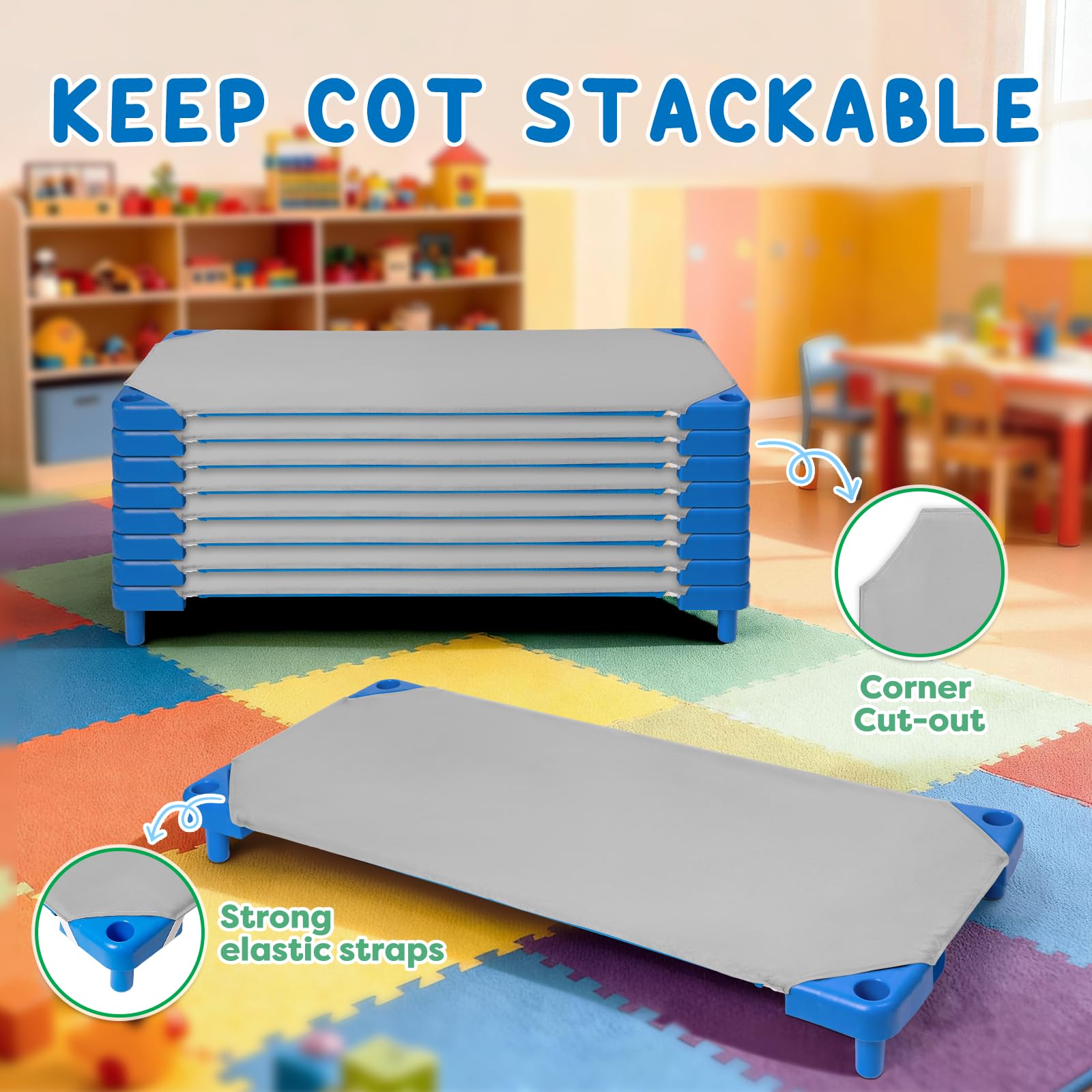 Comfyanno daycare bedding essential for preschool kids during nap time.
