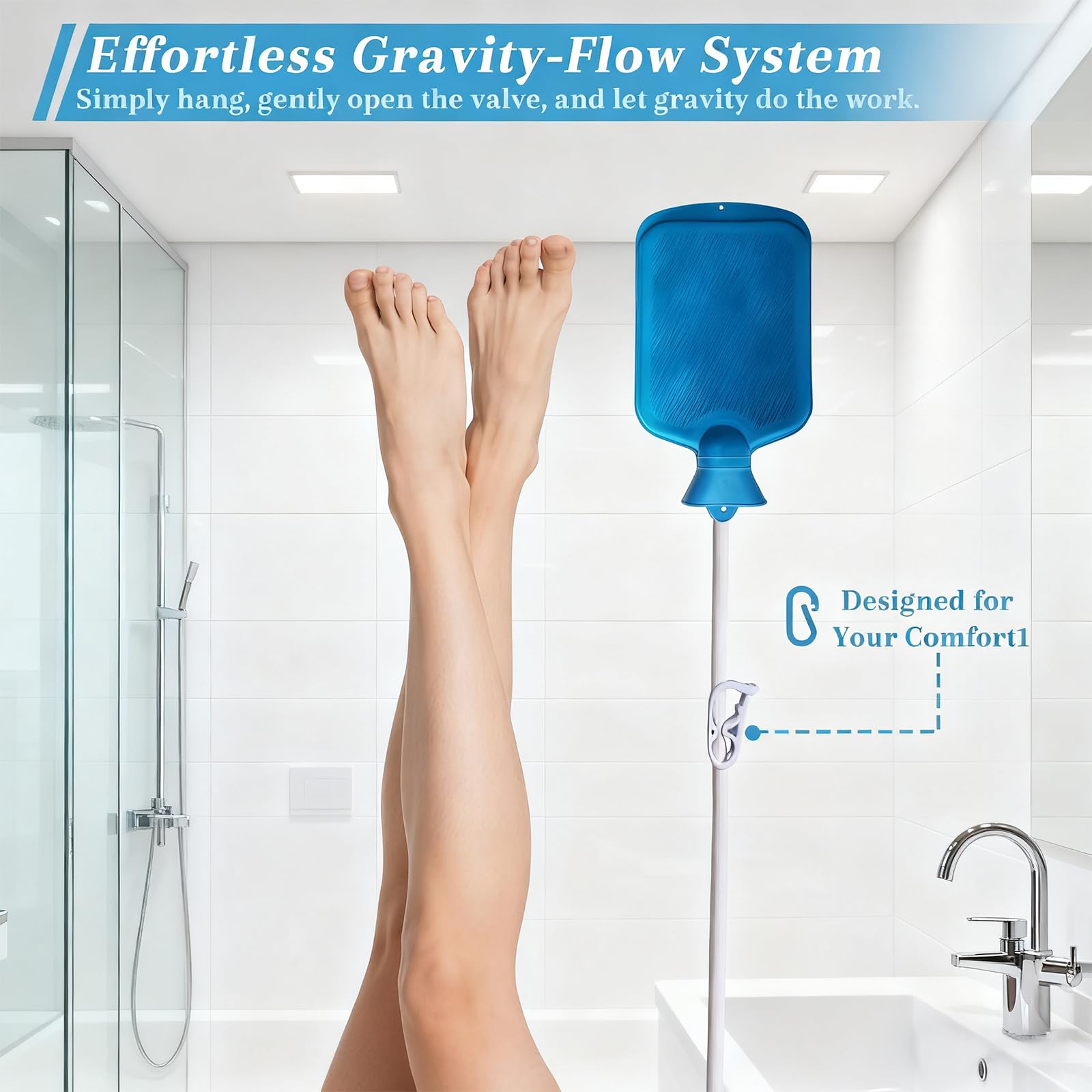 ComfyBase detachable parts simplify cleaning and sanitizing.