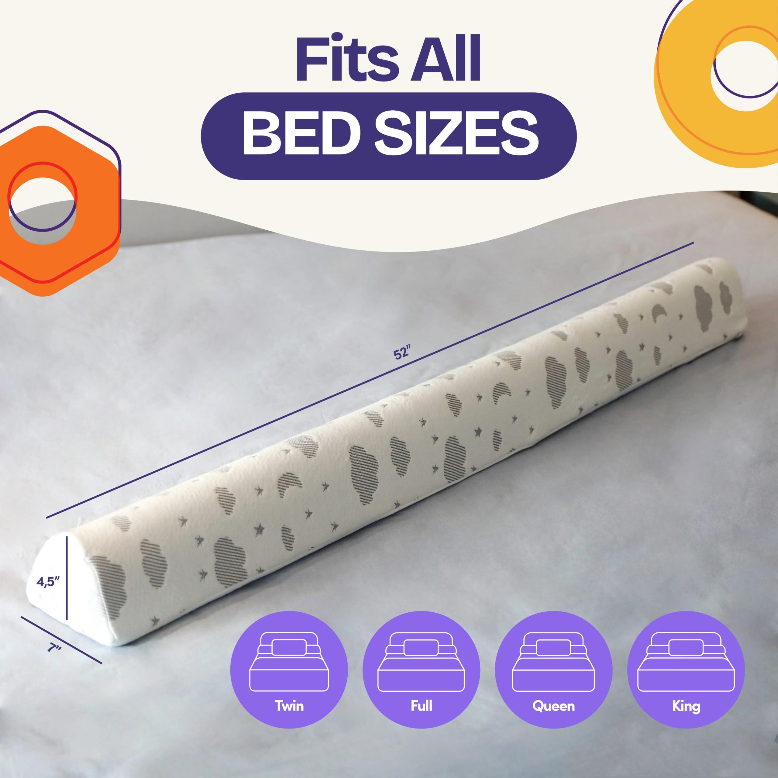 ComfyBumpy compatible-twin-bed fits snugly on twin mattresses.