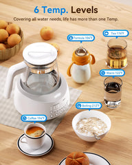Comfyer instant-heat 30s feature speeds up bottle prep for quick feeds.