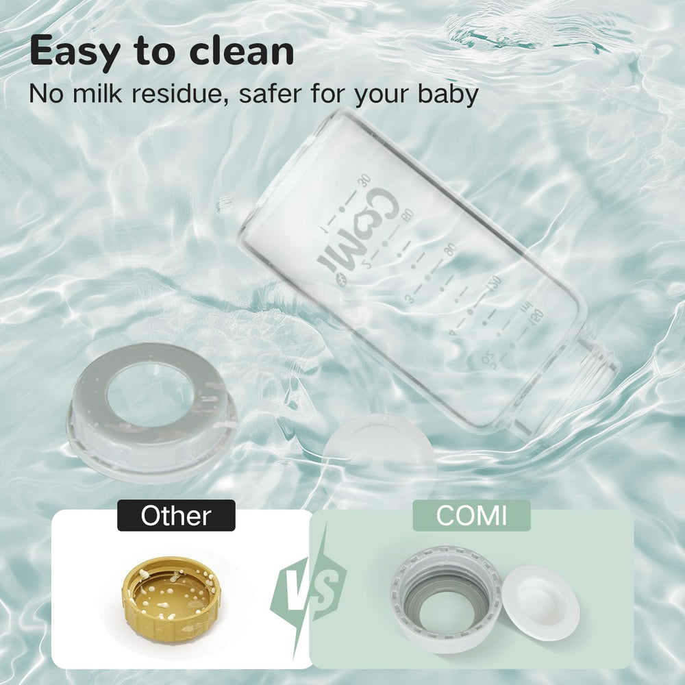 COMI bottle with 10 ml markings helps track milk volume easily