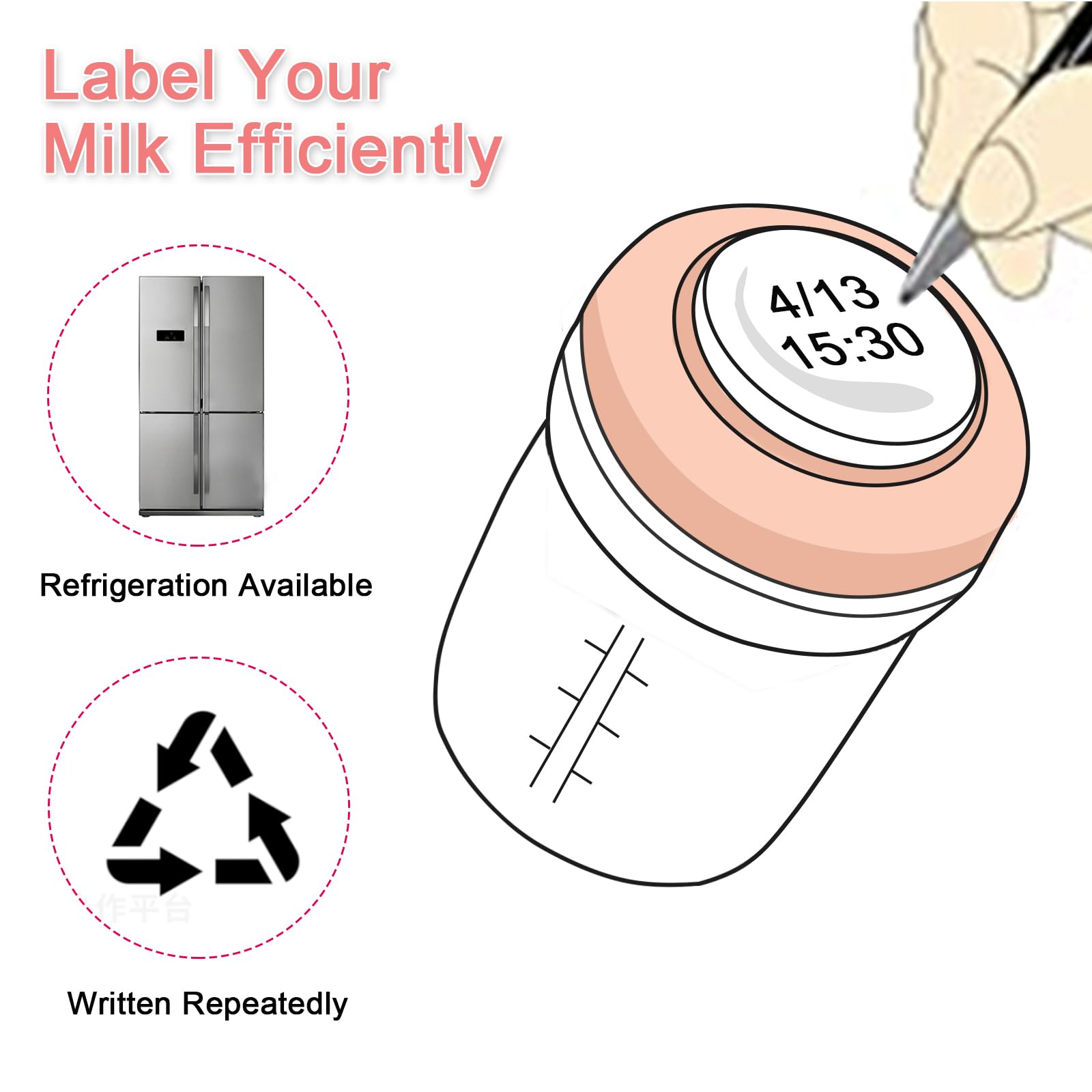 COMI borosilicate glass storage bottle resists temperature changes