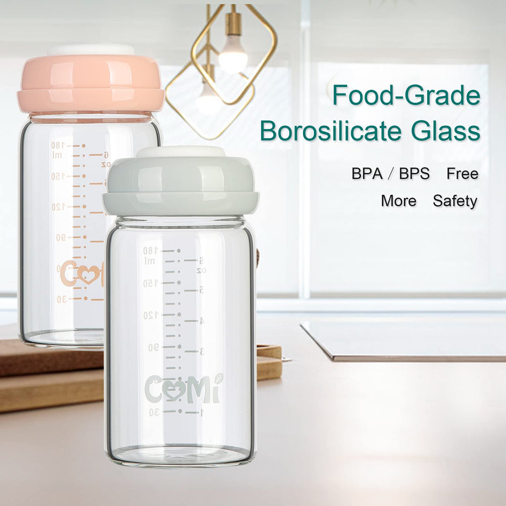 COMI gray lids in a 2-pack for secure closures and easy cleaning.