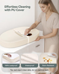 COMOMY changing pad with soft foam cushions during diaper changes