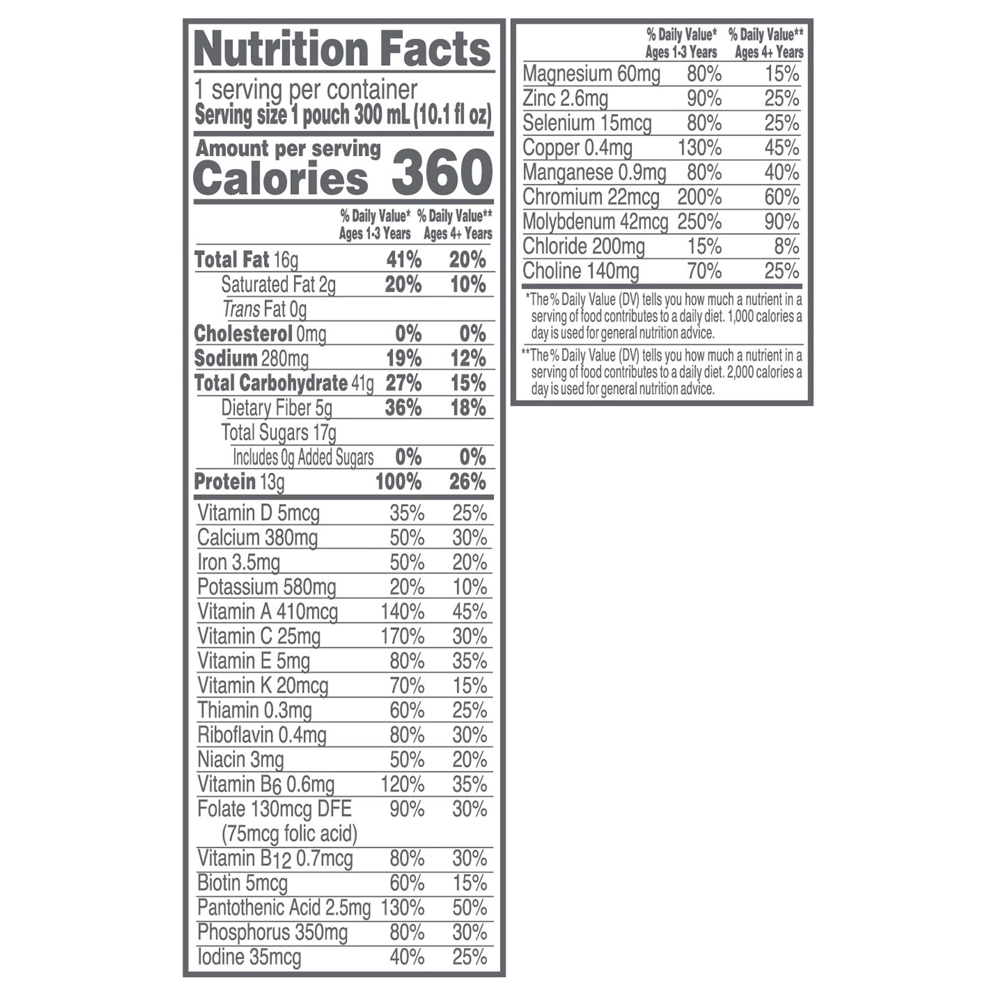 Boxed Compleat Pediatric Organic Blends packaging, 24-count, easy to store