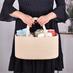 COMSE baby caddy on changing station and car-ready for on-the-go changes.