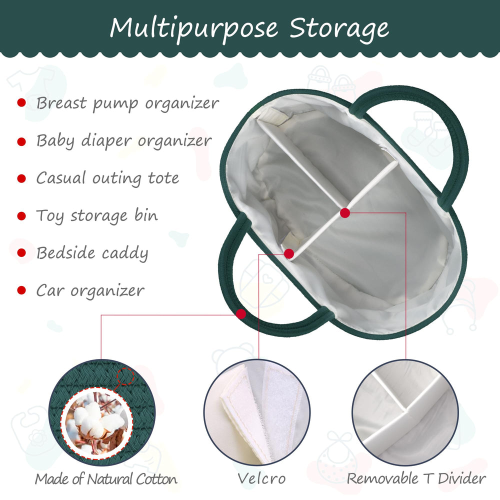 COMSE diaper caddy car use for on the go diaper organization