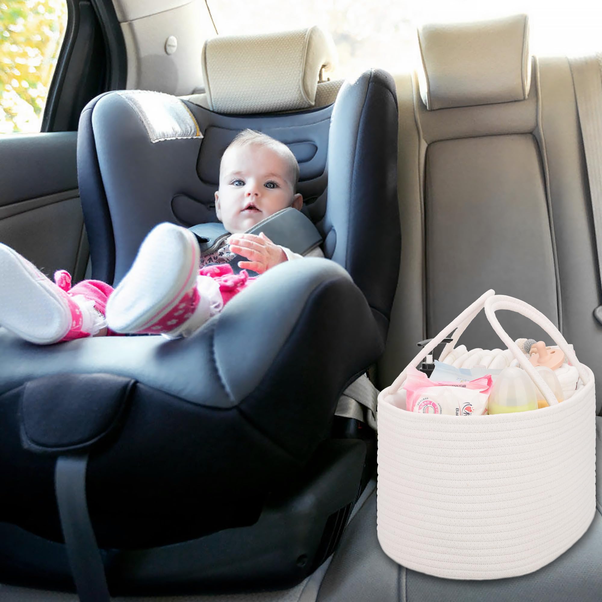 COMSE baby storage bin doubles as toy caddy or nursery hamper