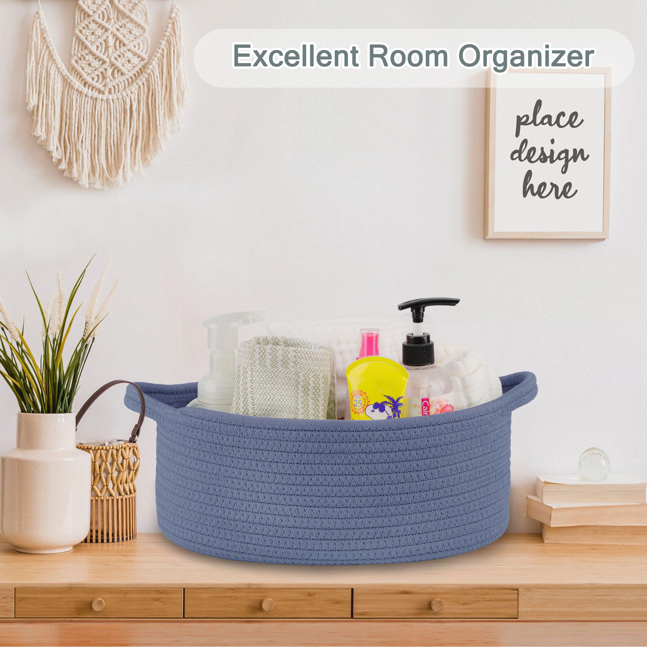 COMSE baby toy box with handles for easy transport