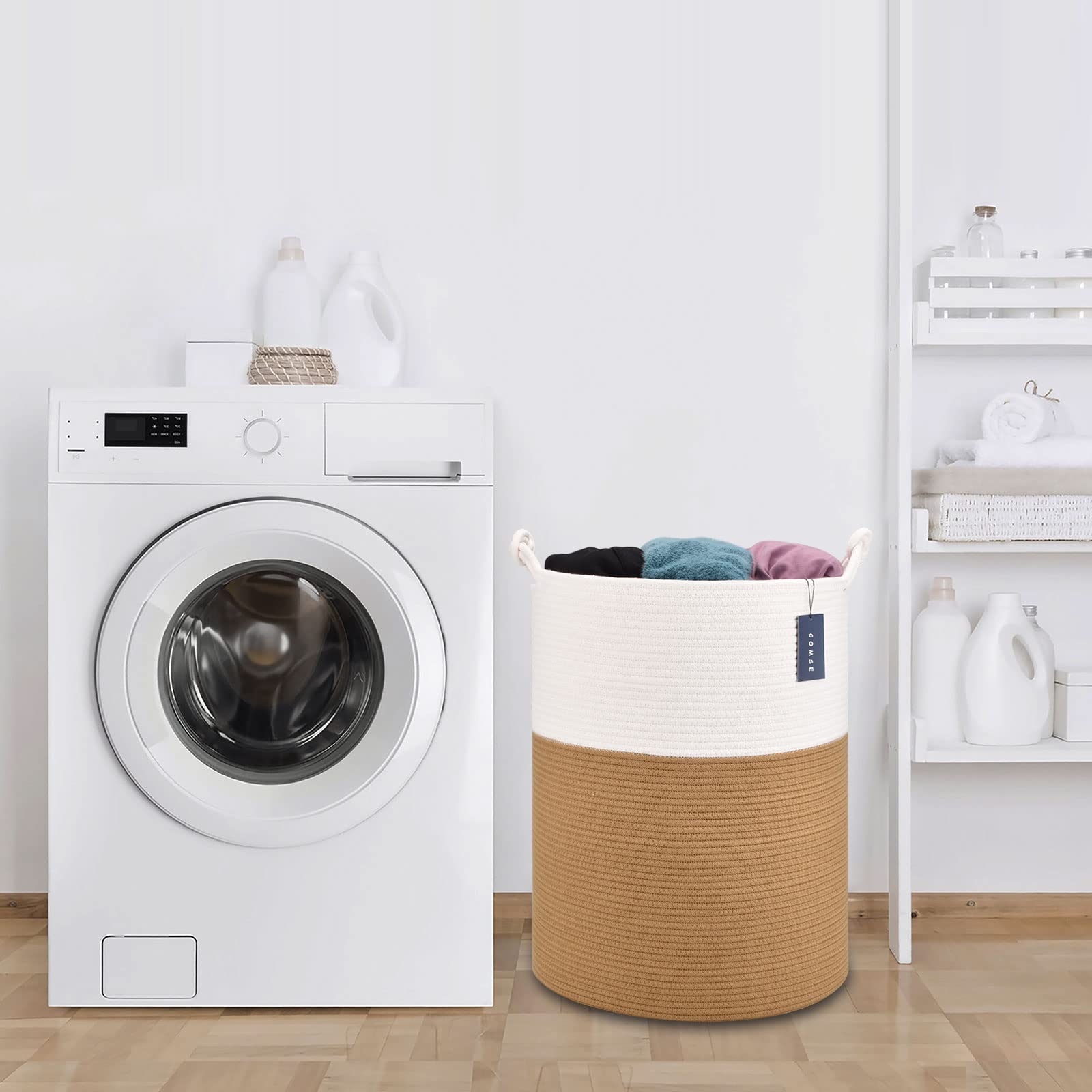 COMSE basket in nursery decor in use for stylish organization