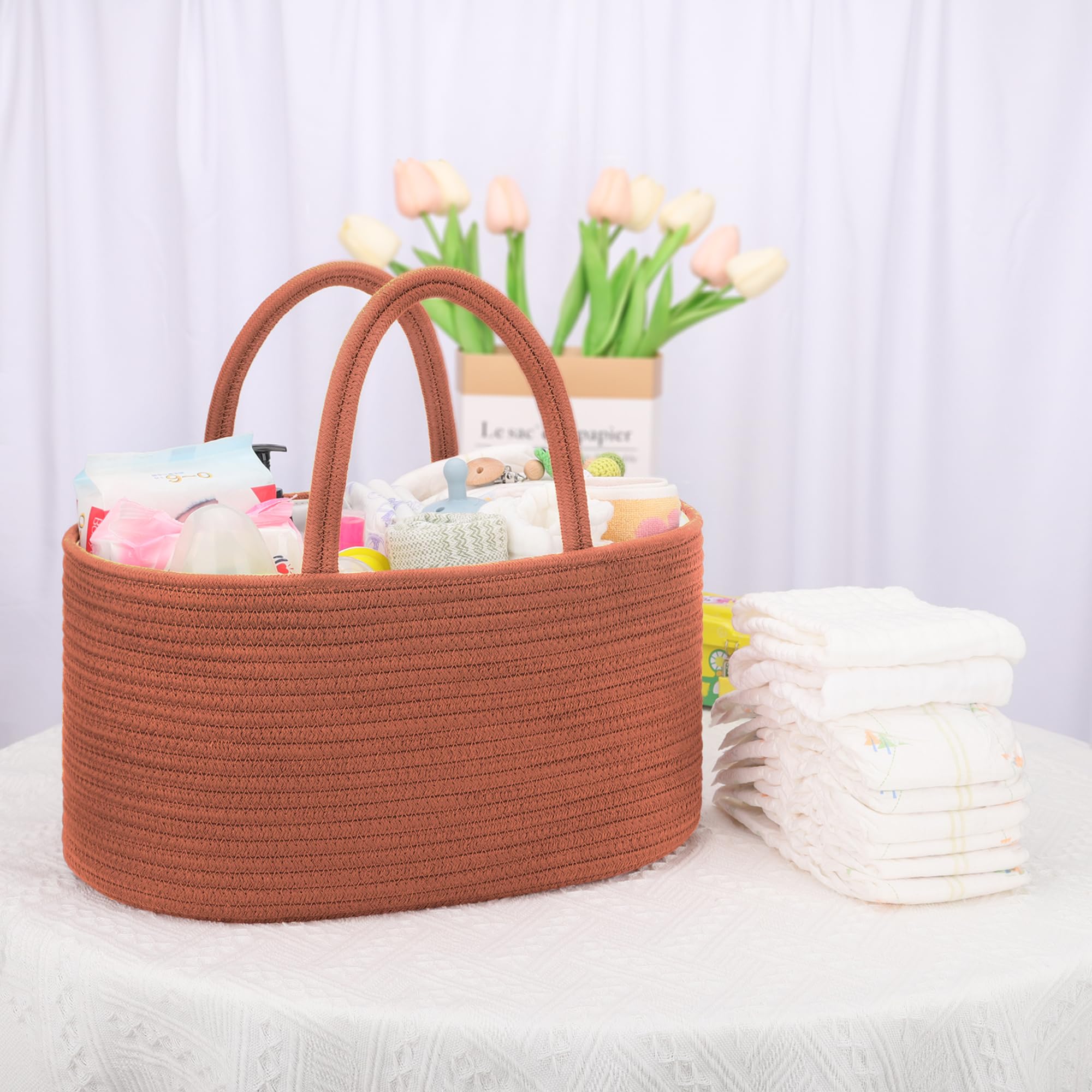 COMSE car diaper caddy for on-the-go organization.