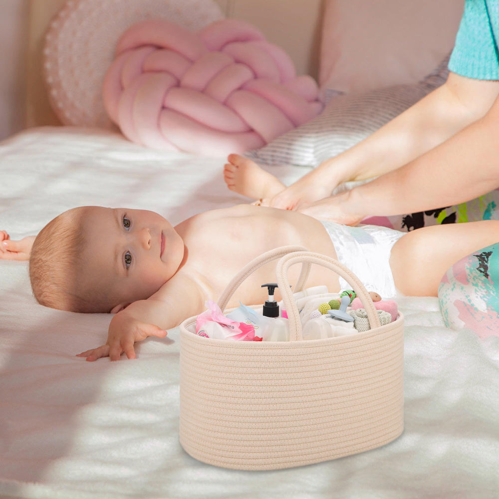 COMSE car diaper caddy portable tote for travel and quick changes.
