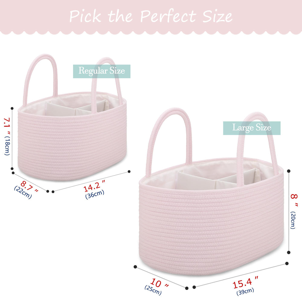 COMSE car diaper caddy for compact, on-the-go storage
