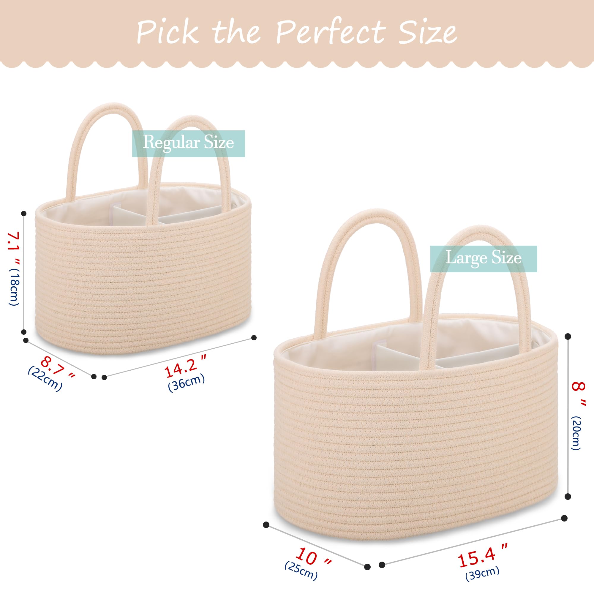 COMSE changing station organizer fits on dresser with multiple compartments.