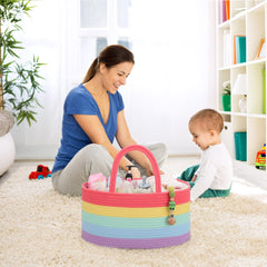 COMSE diaper-change organizer with removable dividers for flexible storage