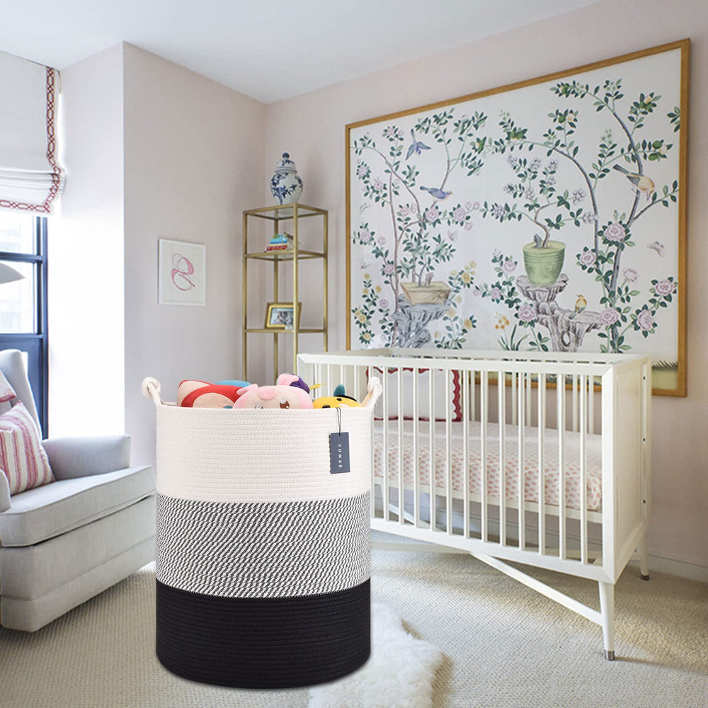 COMSE cotton rope basket offers durable everyday use in busy homes