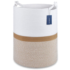 COMSE extra large basket full view shows spacious storage for toys and towels.