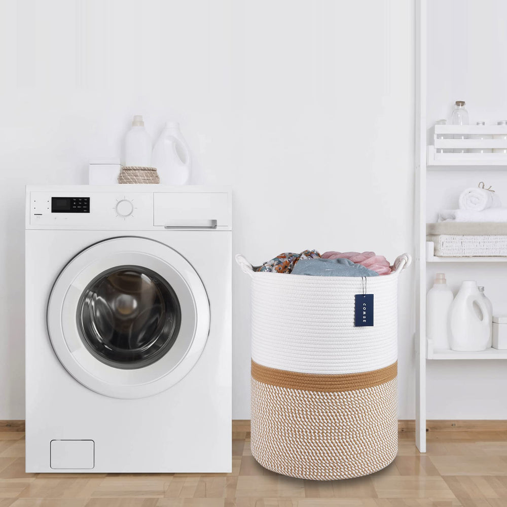 COMSE foldable design returns to shape after filling with towels.