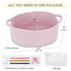 COMSE gift basket with clear cellophane bag for personalized gifting.