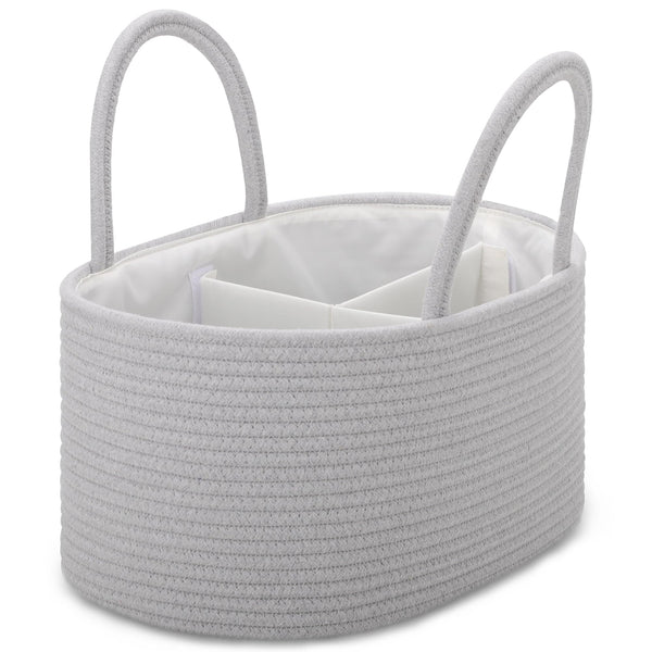 COMSE diaper caddy with handles keeps nursery essentials organized and within reach.