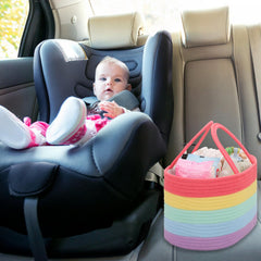 COMSE nursery basket multiuse for toys, bibs, and creams neatly