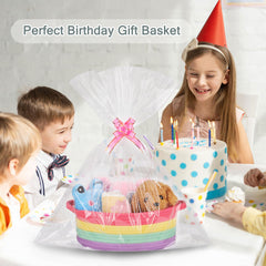 COMSE cotton rope material basket is soft, safe for kids and pets