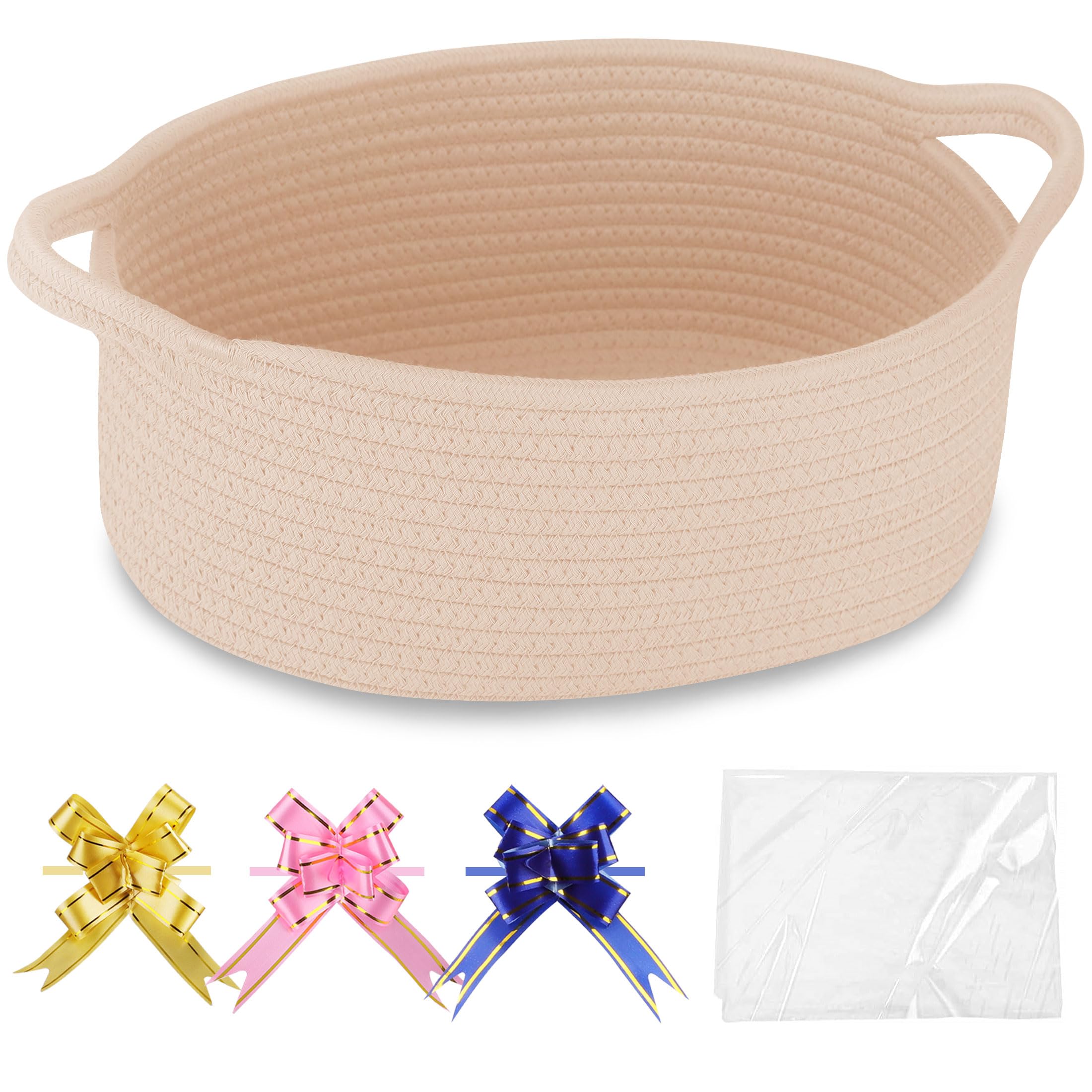 COMSE small woven basket with gift bags for stylish gifting options.