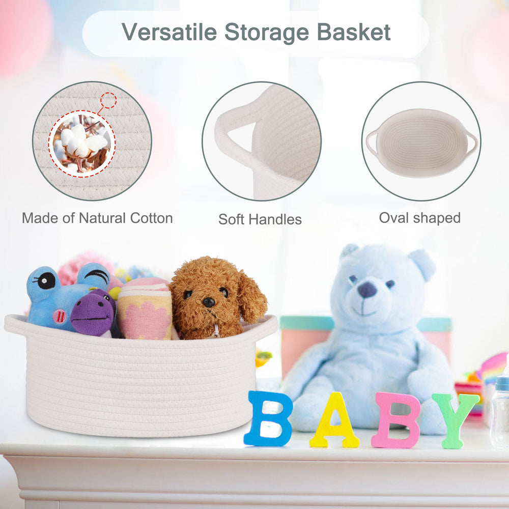 COMSE packaging-ready basket with clear bag and ribbons.