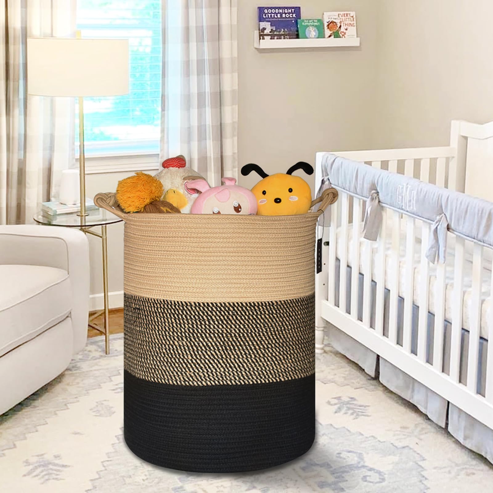 COMSE storage basket used for toys and clothes keeps spaces tidy