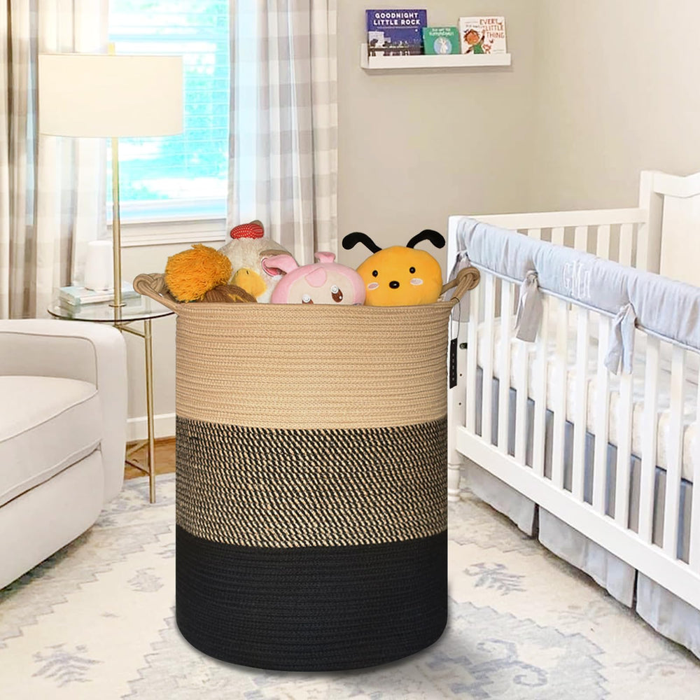COMSE storage basket used for toys and clothes keeps spaces tidy