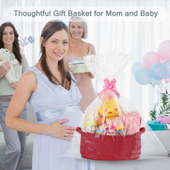 COMSE woven basket used to organize items in a bedroom or nursery